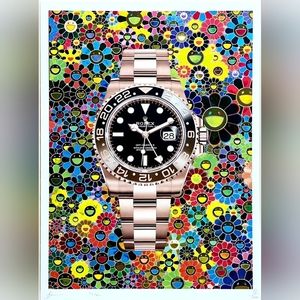 Rolex 8 1/2"x11" Framed Wall Art